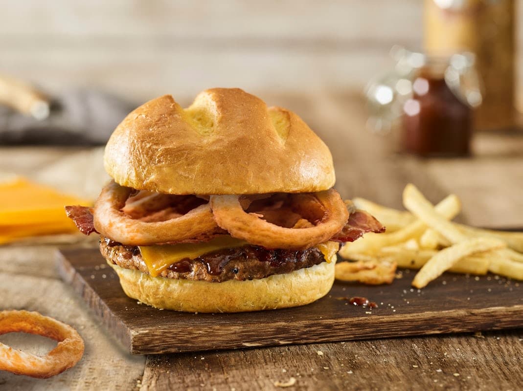BBQ BACON CHEDDAR VEGGIE BURGER