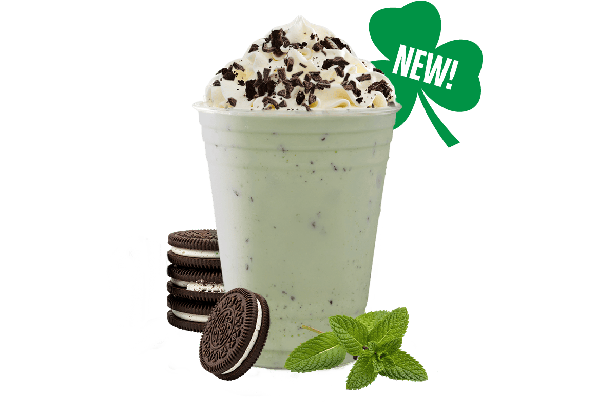 MINT OREO® CHOCOLATELY CHIP SHAKE