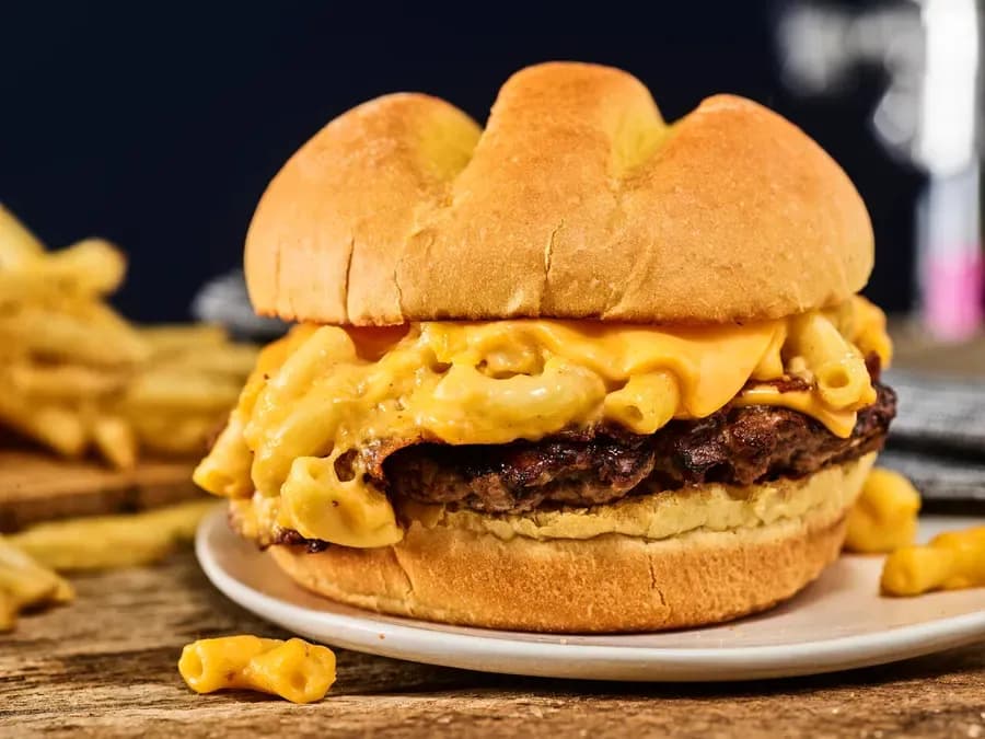 Mac and Cheese Burger at Smashburger