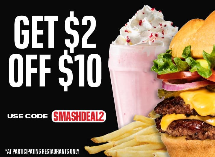 Get $2 off $10 use code SMASHDEAL2