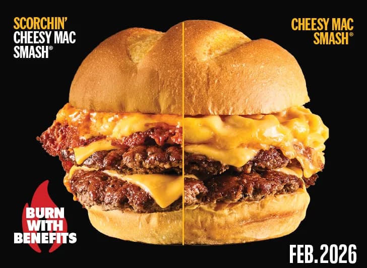 February Mailer- Scorchin and Cheesy Mac Smash Burn with Benefits