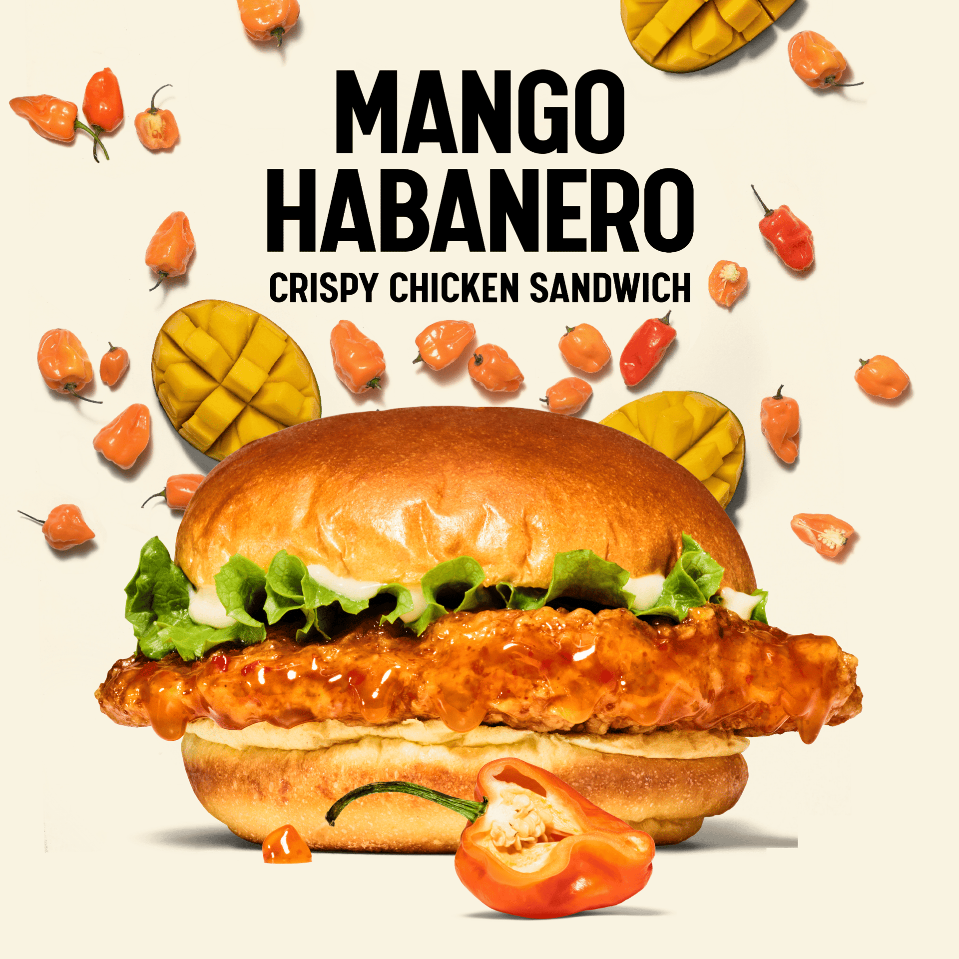 mango habanero crispy chicken sandwich from smashburger