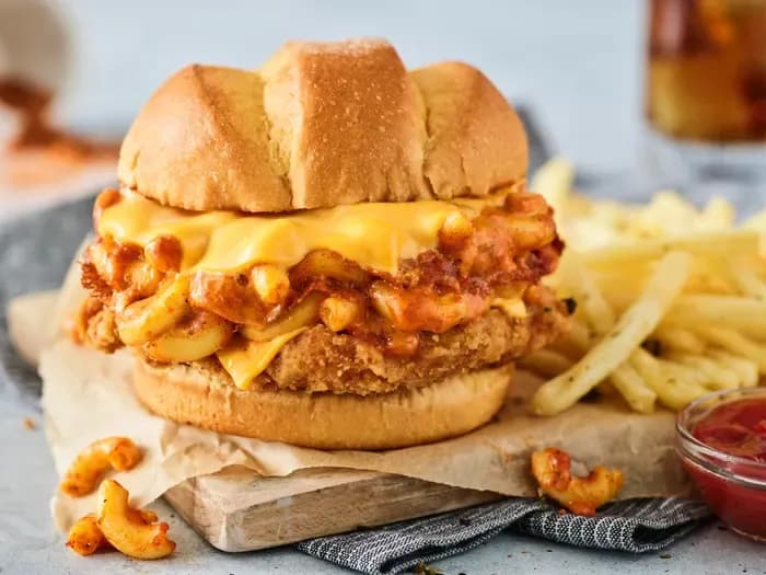Mac and Cheese Burger at Smashburger