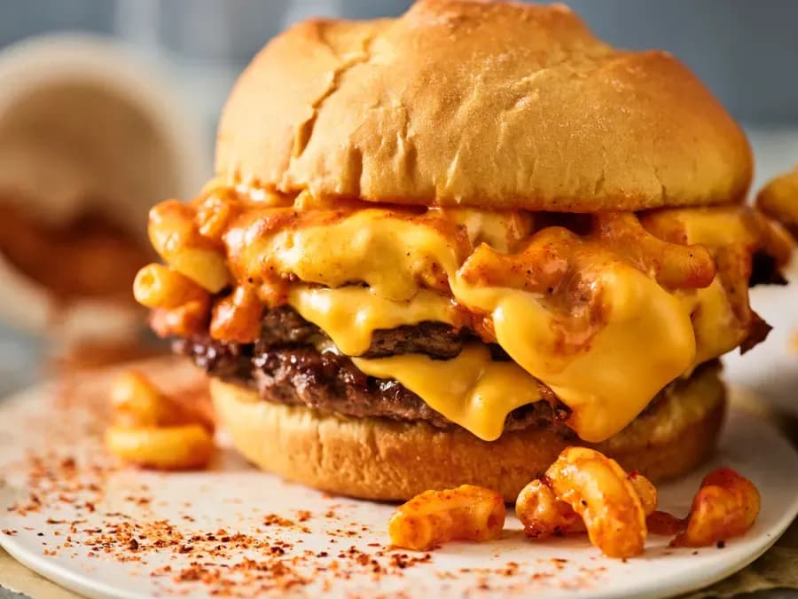Mac and Cheese Burger at Smashburger