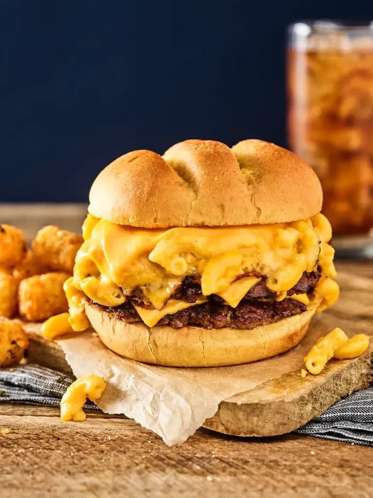 Mac and Cheese Burger at Smashburger